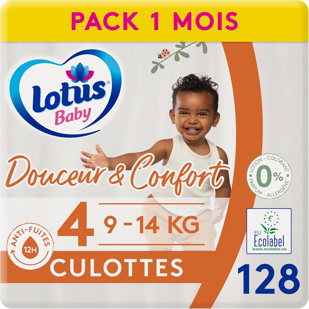 Douceur Naturelle - Mutandine, Taglia 6 (16-26 kg) Confezione da 1 mese - 112 mutandine