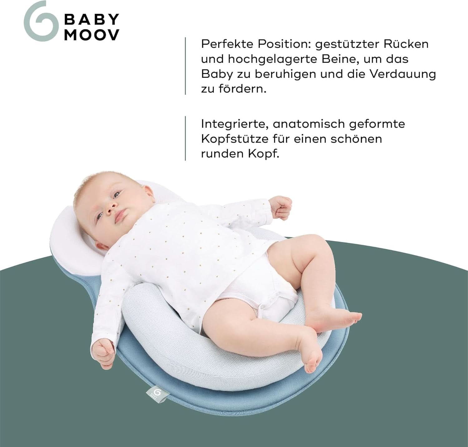 Babymoov Cosydream Cuscino di posizionamento Mosaico per neonati per alleviare le coliche e prevenire la plagiocefalia, 0-3 mesi Accessori Alimentazione e Allattamento Bebe Naty Shop