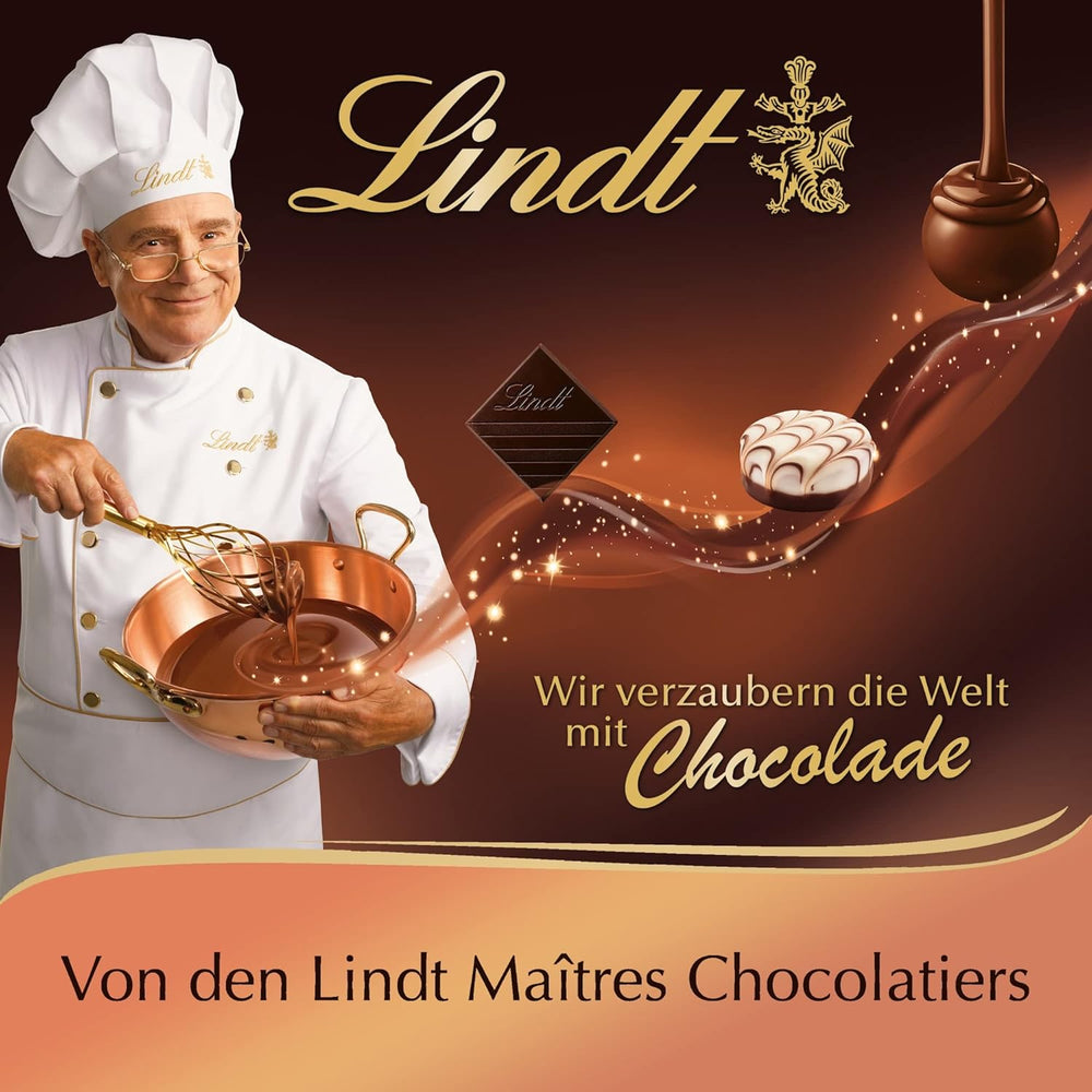 Cioccolata Lindt | Scatola di praline creola | 100 g| 9 praline in 4 deliziosi assortimenti, a base di cacao fine al 100%, senza alcool | Set regalo al cioccolato
