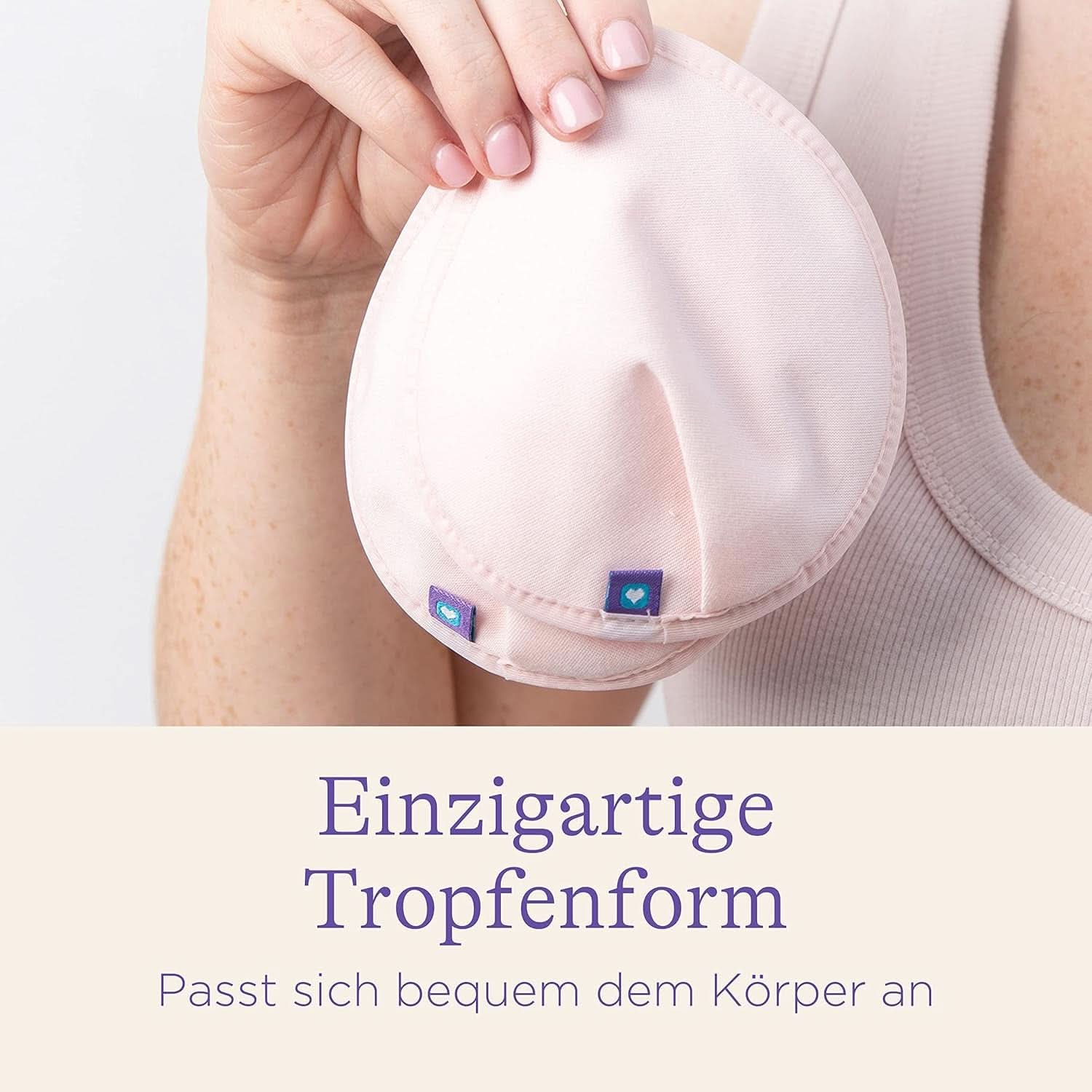 Lansinoh Waschbare Stilleinlagen Hellrosa & Schwarz - 8 Stück Inkl. Wäschenetz - Ultrasaugfähig, Superweich Und Wiederverwendbar Accessori Alimentazione e Allattamento Bebe Naty Shop