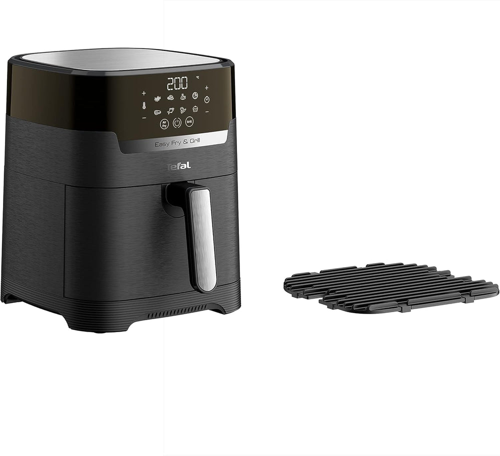 Tefal Easy Fry Max EY2458, 5 litri, Friggitrice ad aria calda, 10 programmi di cottura automatici, touch screen digitale Elettrodomestici Naty Shop Nero Singolo - Senza finestra 4.2L