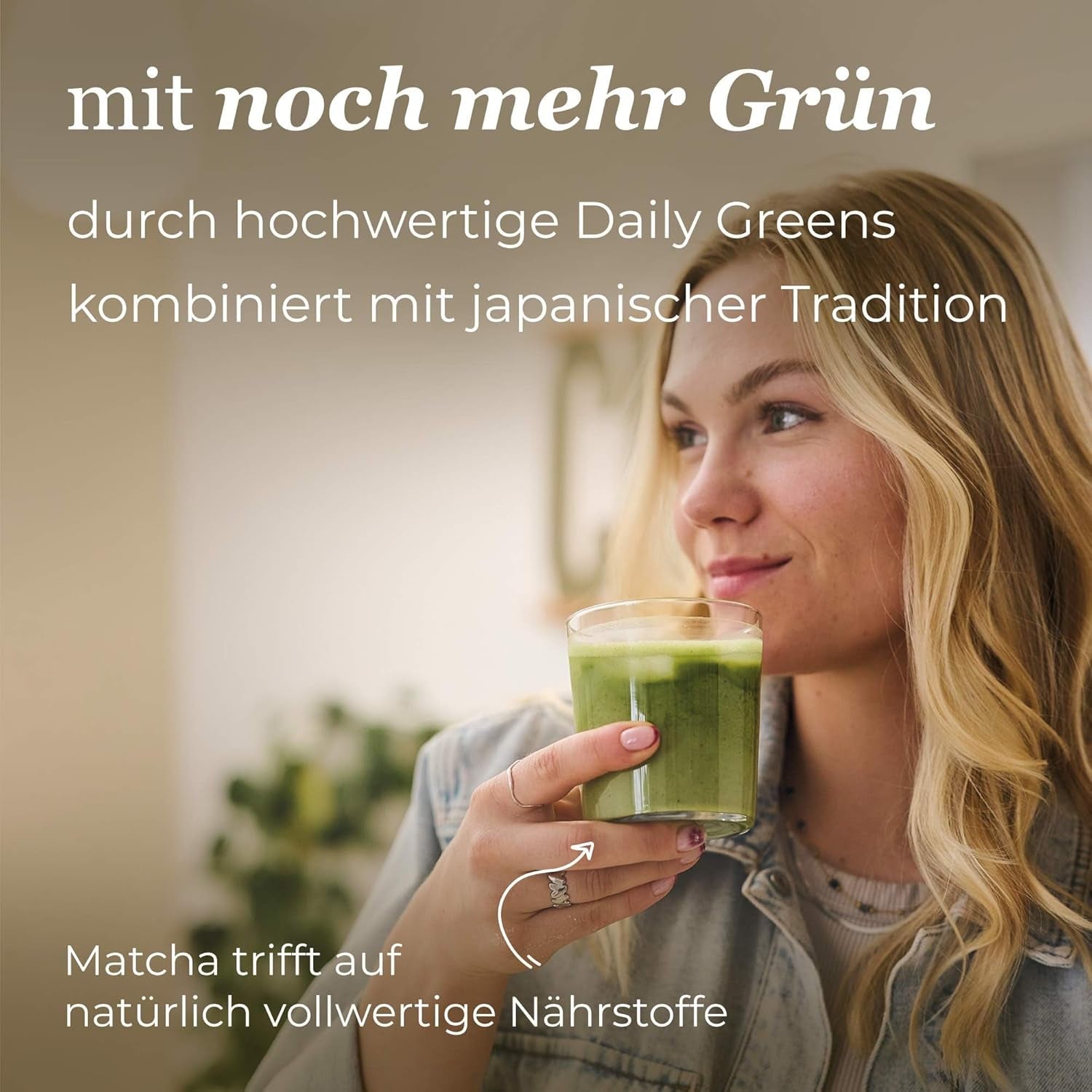 Bio Daily Green Matcha+, amestec de matcha cu spirulină, chlorella, iarbă de grâu, iarbă de orz și 60% matcha premium organic din Japonia, 80 g