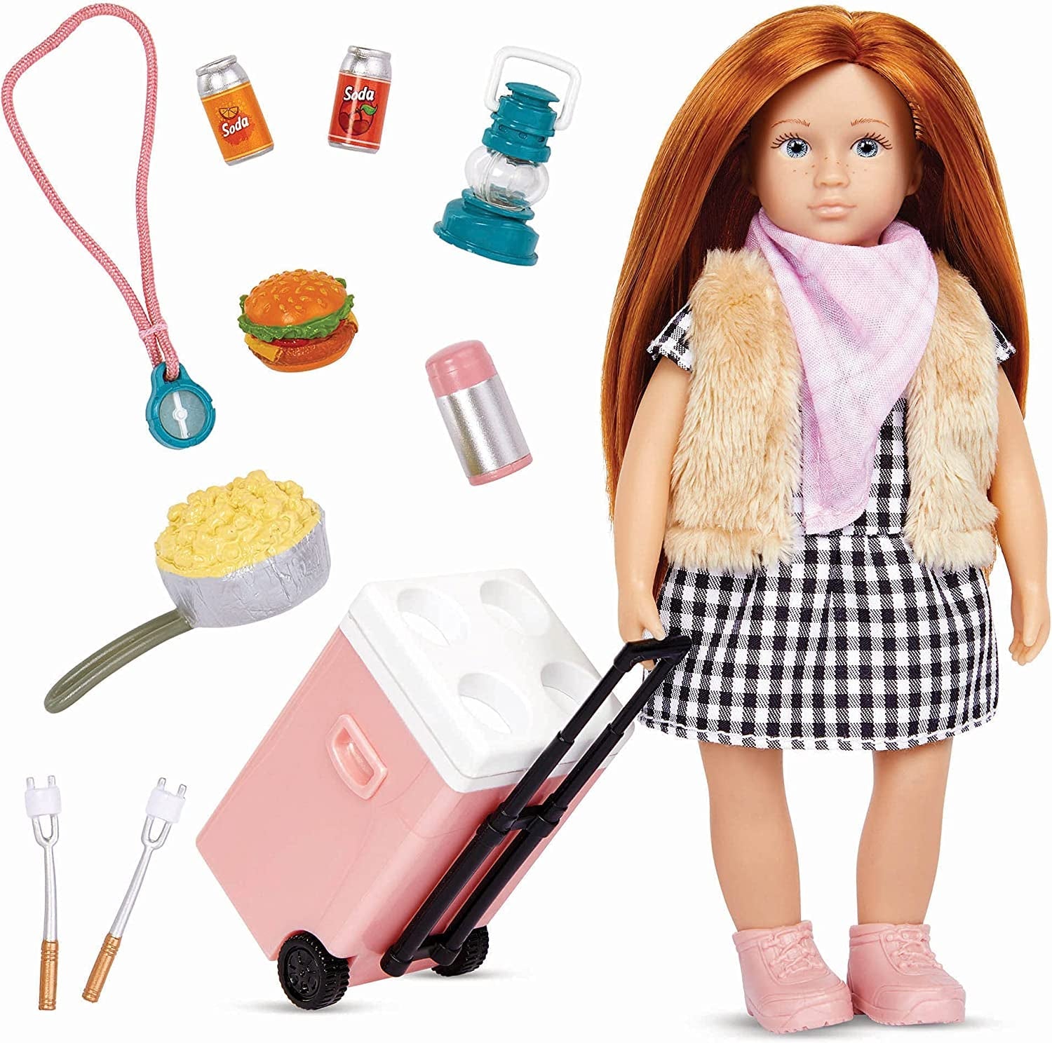 Lori - Thomas' Rollerset - Mini Junge Puppe & Roller Spielset - 15 cm große Puppe mit Fahrzeug und Zubehör - Kleidung, Helm, Ball, Rucksack - Spielzeug für Kinder - 3 Jahre +