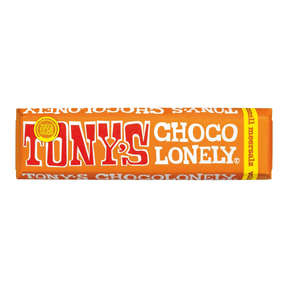 Tony's Chocolonely, cioccolato al latte con caramello e sale marino 47g