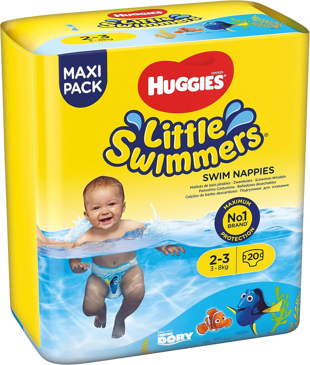Huggies Little Swimmers Schwimmwindeln, taglia 2-3 (3-8 kg), 1 confezione con 20 pezzi