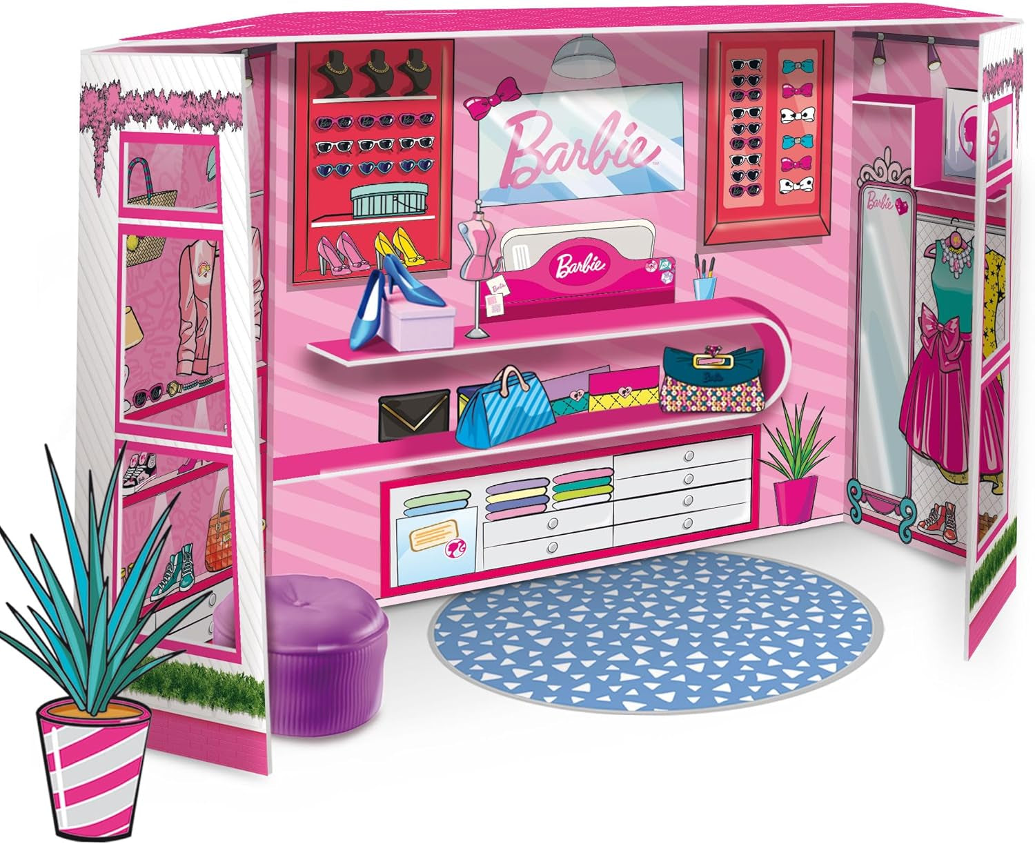 Lisciani 76918 Barbie Fashion Boutique cu păpușă Casute de papusi Naty Shop Titlu implicit