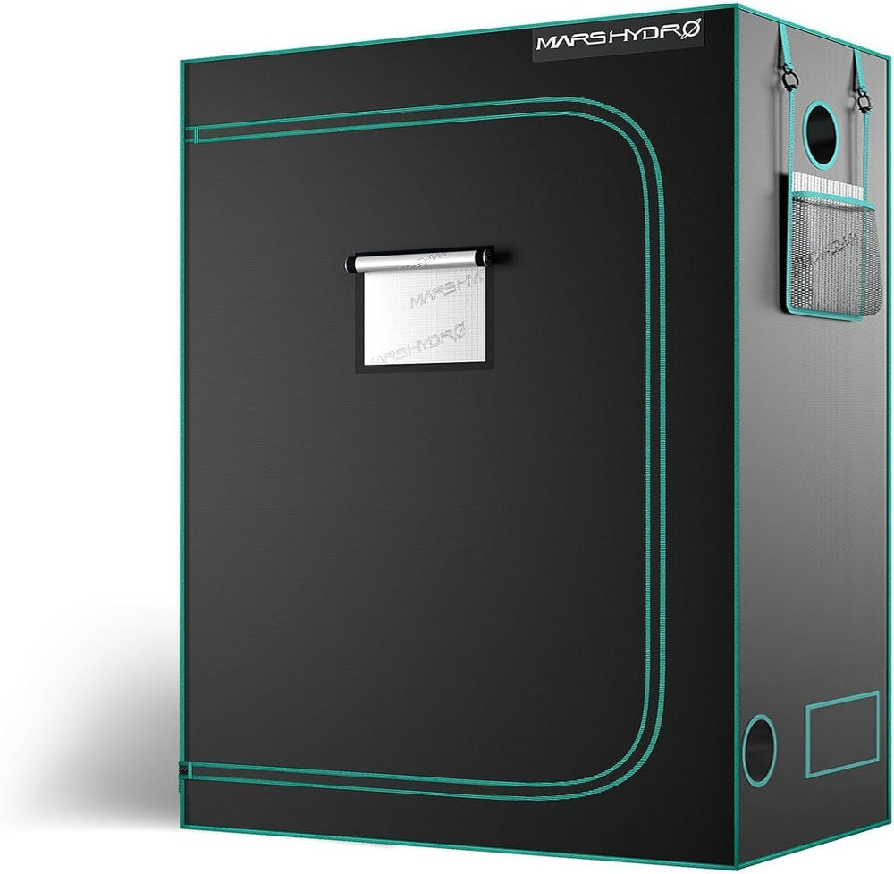 Tenda da coltivazione MARS HYDRO 60x60x140 cm, Tenda da coltivazione per interni, Tende da coltivazione in Mylar riflettente per coltura idroponica, Vassoio inferiore rimovibile per spazio di coltivazione delle piante