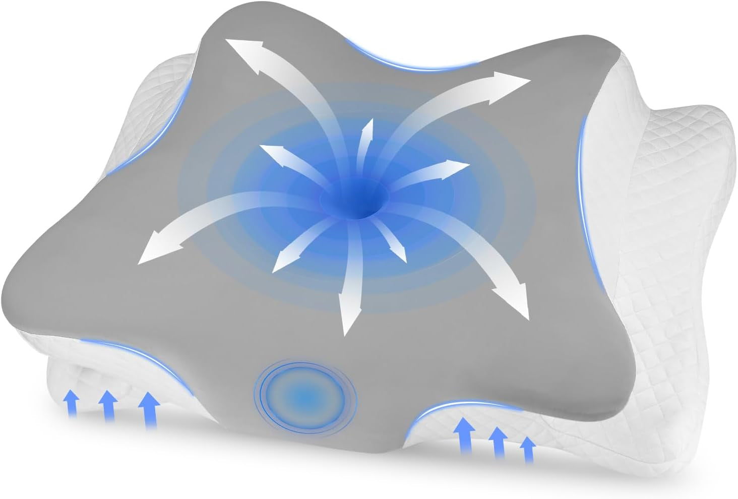 Pernă ortopedică, Pernă de susținere laterală, Pernă de susținere a gâtului, Pernă pentru dureri de gât, Pernă din spumă de memorie, Pernă ergonomică, Pentru susținerea laterală a spatelui și a burții - formă de fluture Perne ortopedice cervicale Naty Shop Titlu implicit