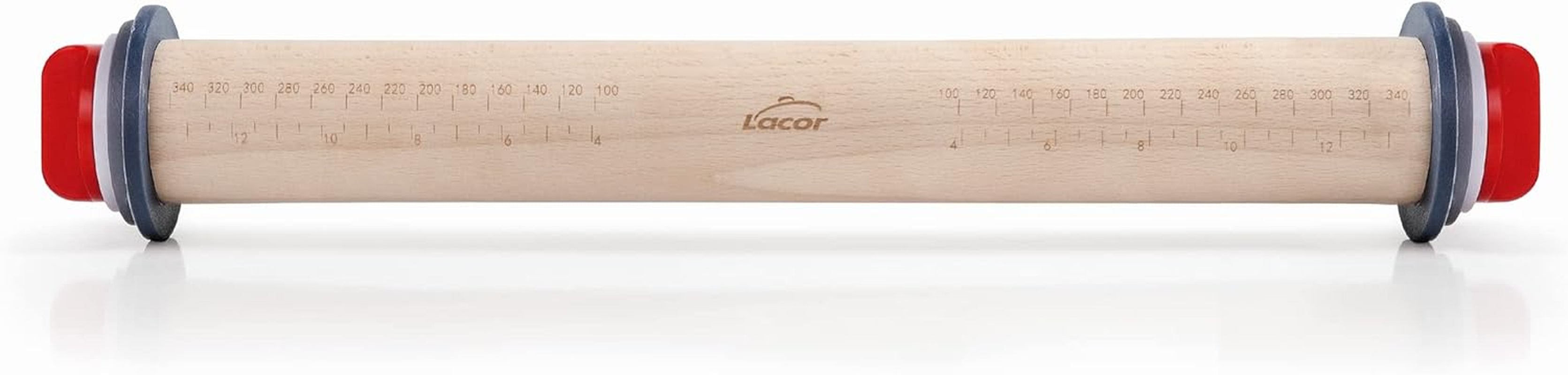 67142 Teigroller Buchenholz 34 cm con Weinring, Holz, Marrone, 42 x 6 x 6 cm