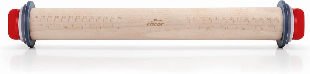 67142 Teigroller Buchenholz 34 cm con Weinring, Holz, Marrone, 42 x 6 x 6 cm