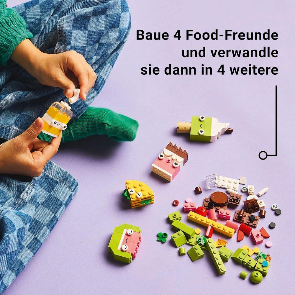 Divertimento creativo per costruire uno snack LEGO Classic, giocattolo alimentare per giochi di ruolo fantasiosi, set da costruzione per ragazzi e ragazze di 4 anni, cupcake, avocado, ghiacciolo e taco 11039 Set da costruzione Besuche den LEGO-Store