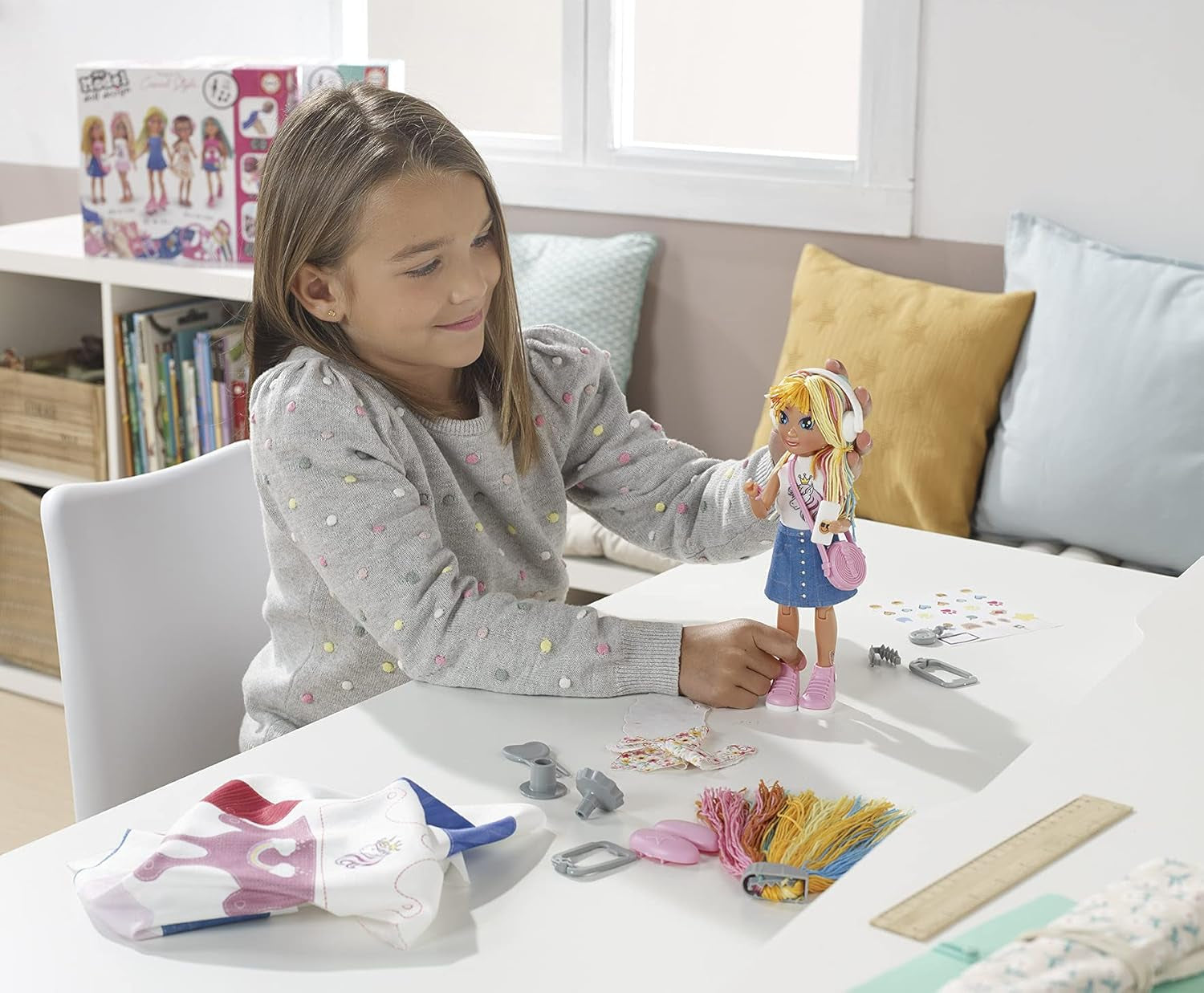 Educa 18368, My Model Doll Design Casual Puppe, DIY, Puppen selber Machen, Bastelset für Kinder ab 6 Jahren