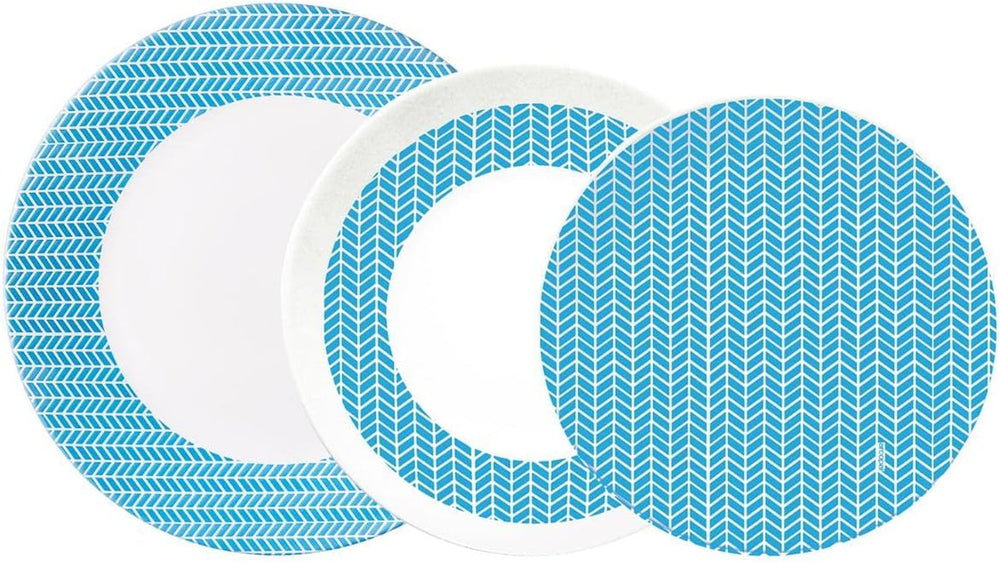 Luminarc Domitille Tafelservice, 18-Teilig, Opal, Keramik, Weiß Set di stoviglie Naty Shop Zielscheibe