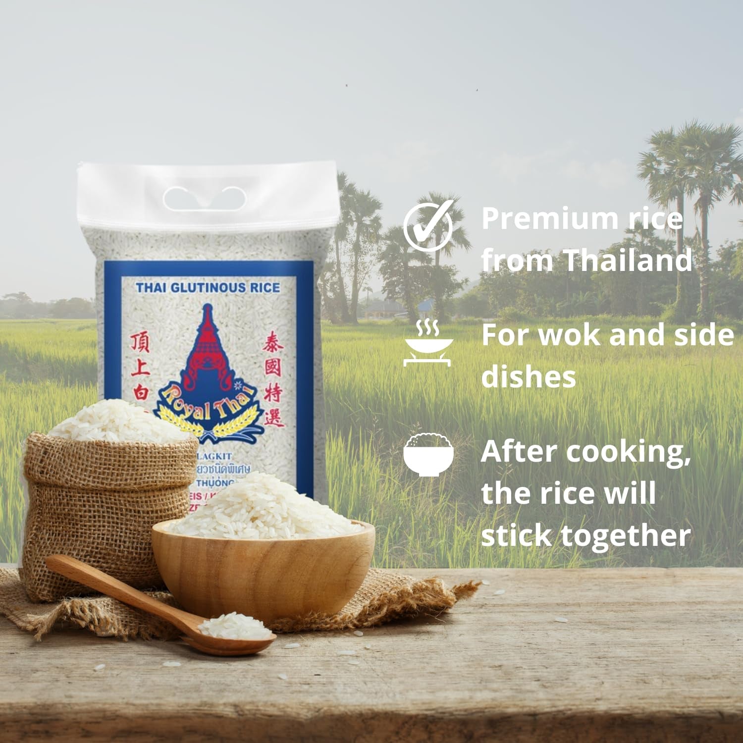 RISO ROYAL THAI - Riso colloso - 1 x 1 KG