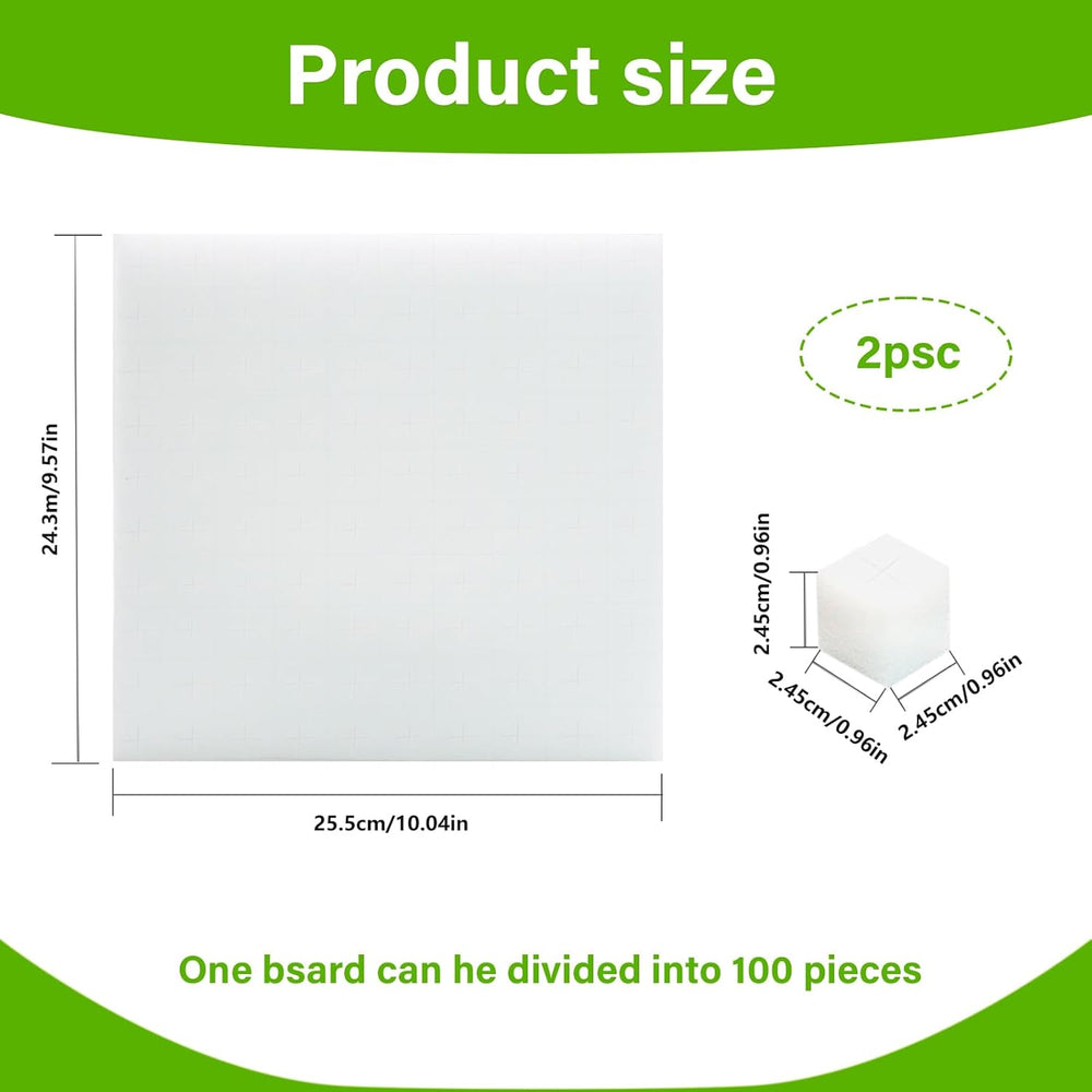 Lana di roccia, lana di roccia per propagazione, 2 pezzi, spugna idroponica, 200 pezzi dopo il taglio - Alternativa per serra, germinazione di semi e verdure domestiche