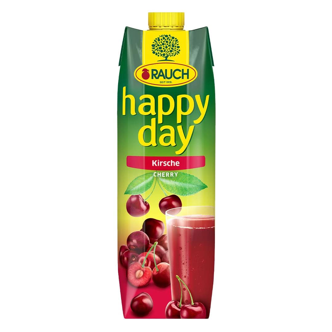 Rauch Happy Day Ciliegia | Da amarene selezionate | 6X 1 litro, Tetra Prisma Naty Shop