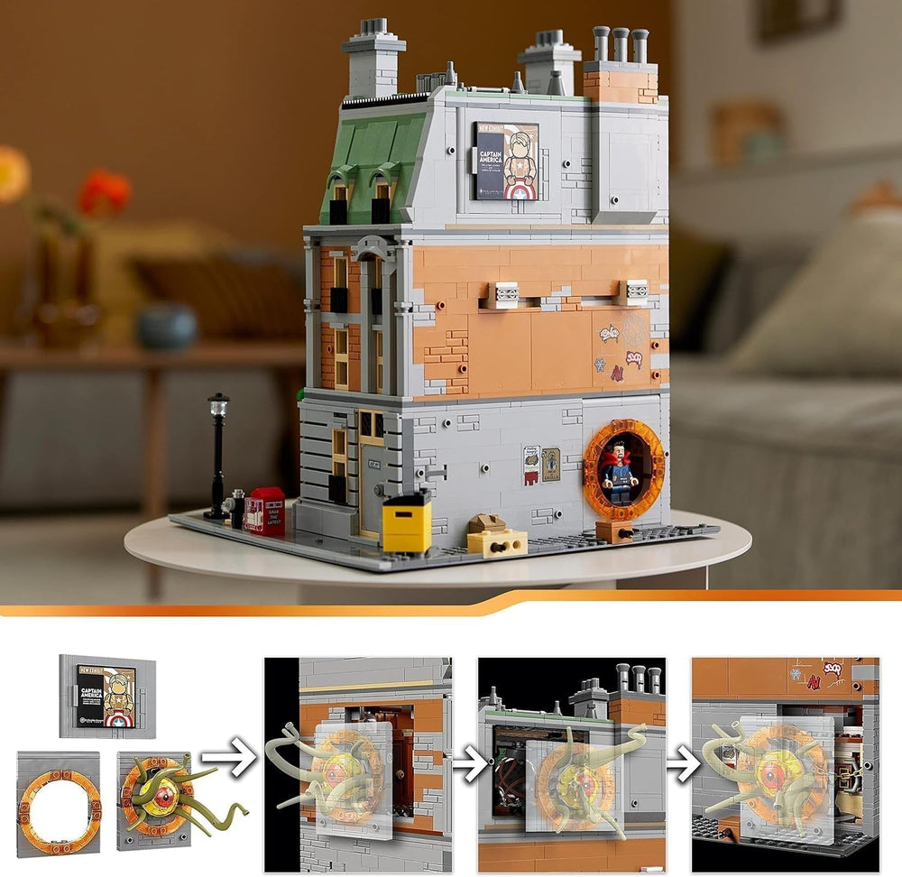 LEGO Marvel Sanctum Sanctorum Set di edifici modulari a 3 piani con minifigure di Doctor Strange e Iron Man Avengers: Endgame Toy House Fan Collectible Great Room Decor 76218 Building Sets Besuche den LEGO-Store
