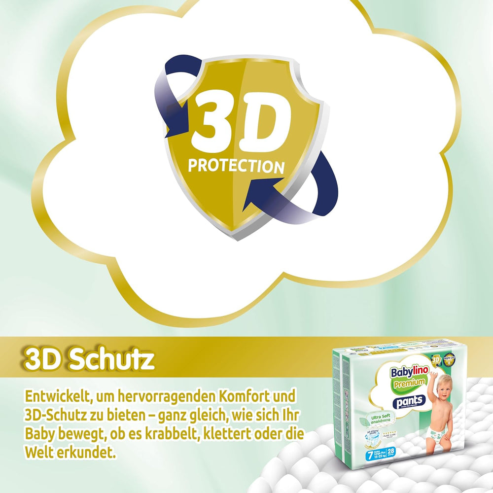 Pantaloni Premium, taglia 7, filtro ultra morbido, XL Plus (15-25 kg), 28 pezzi