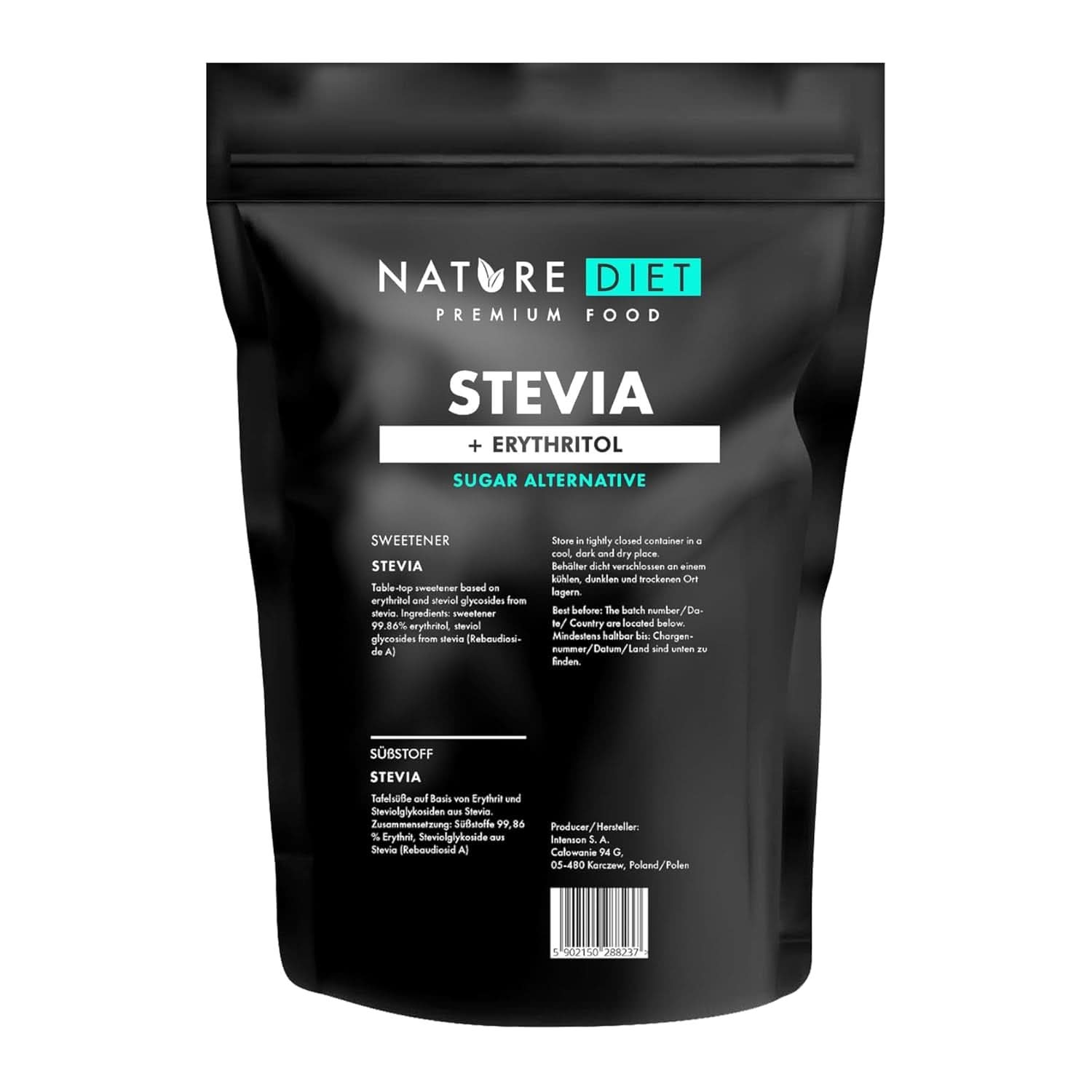 Nature Diet - Dolcificante Stevia, 1 Kg Dolcificanti Naty Shop