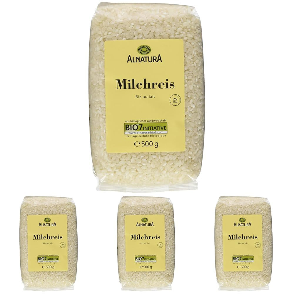 Budino di riso biologico, 500 g (confezione da 4)