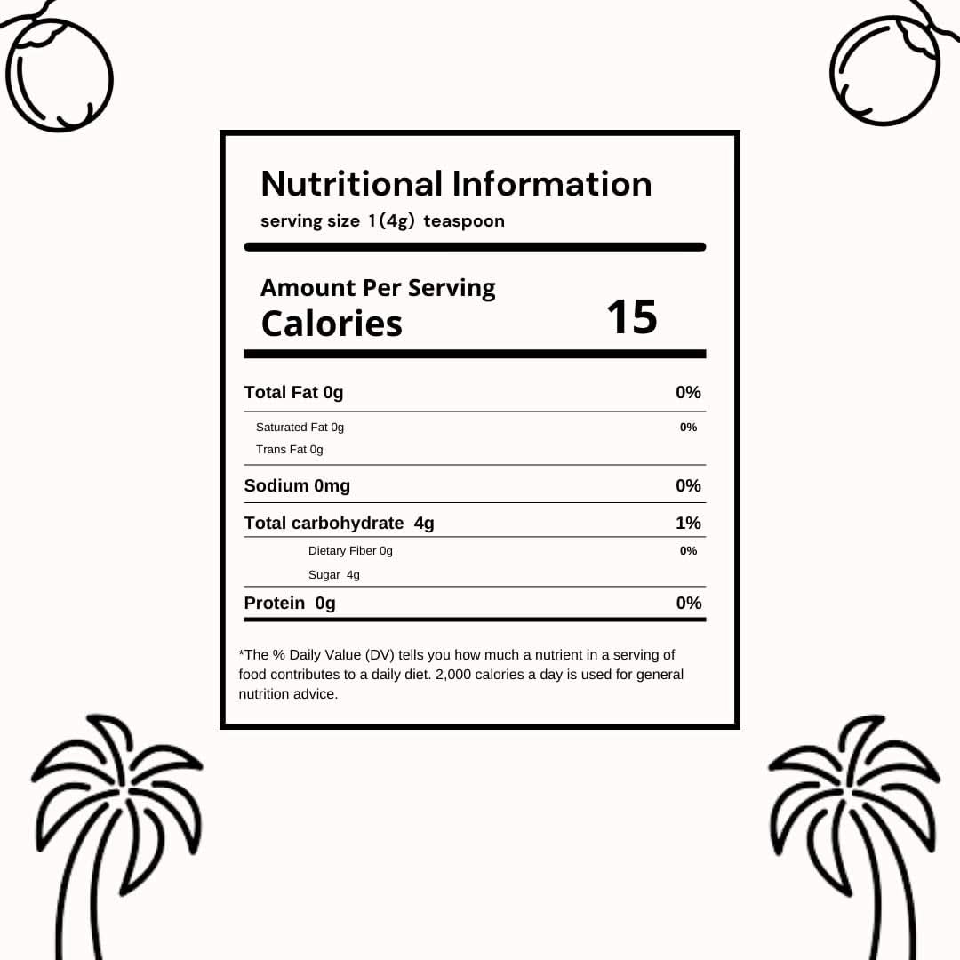 SVATV Pudră de zahăr brun de palmier, 227 grame Indulcitori Naty Shop