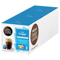 NESCAFÉ DOLCE GUSTO MINI ME by KRUPS schwarz/anthrazit automatische Kaffeekapselmaschine mit NESCAFÉ Dolce Gusto Iced Frappé, 3er Pack (3 x 16 Portionen)
