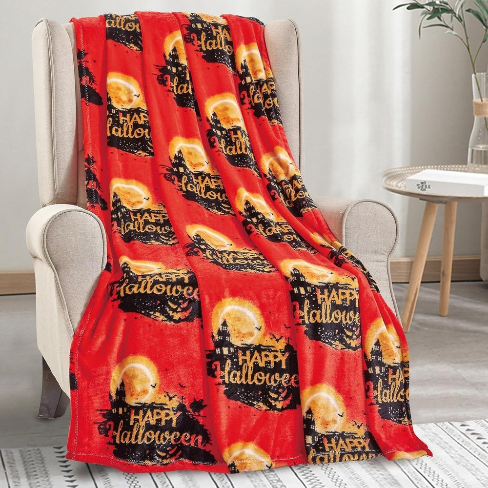 Coperta a tema Halloween leggera ed elegante, morbida, accogliente e lussuosa, perfetta per rilassarsi in questa stagione spettrale, 127 x 152,4 cm, letti e coperte con teschio e ossa. Casa di Halloween elegante e confortevole 50 x 60 cm.