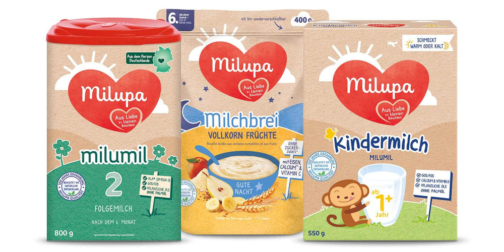 Milupa Milk Porridge Frutta Integrale - Porridge per bambini senza olio di palma, dai 6 mesi - 4 X 400 G (confezione da 2) Mamma e Bambino Naty Shop