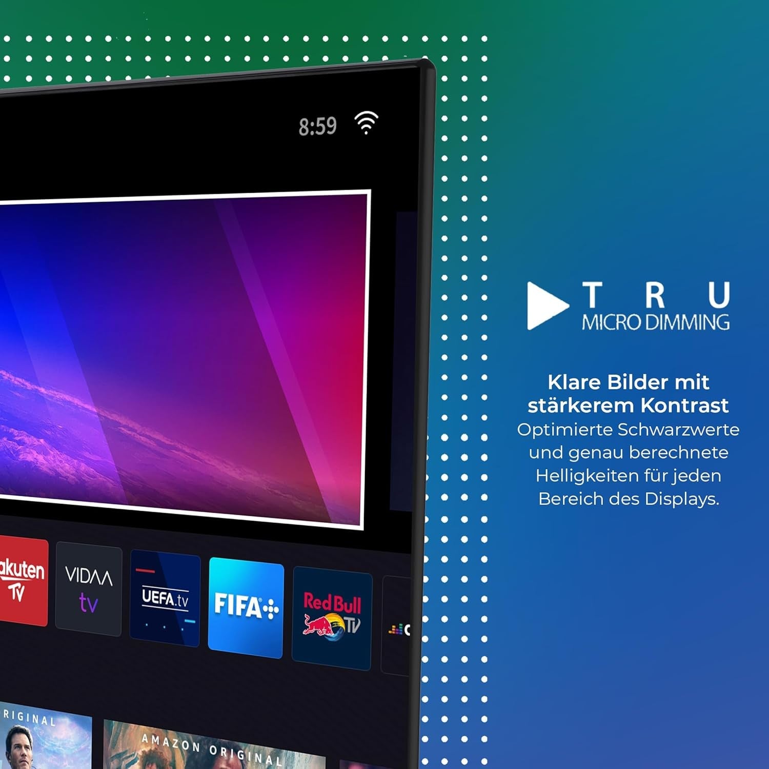 Televizor Toshiba 40LV2E63DAZ de 40 de inci/TV inteligent VIDAA (Full HD, HDR, tuner triplu, Bluetooth, Dolby Audio) [2024]