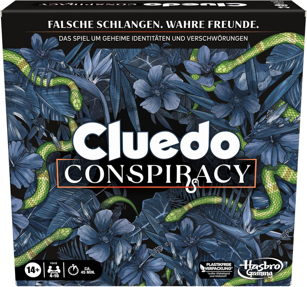 Gioco da tavolo Cluedo Conspiracy di Hasbro Gaming per adulti e adolescenti, versione tedesca del gioco misterioso, per 4-10 giocatori e dai 14 anni in su