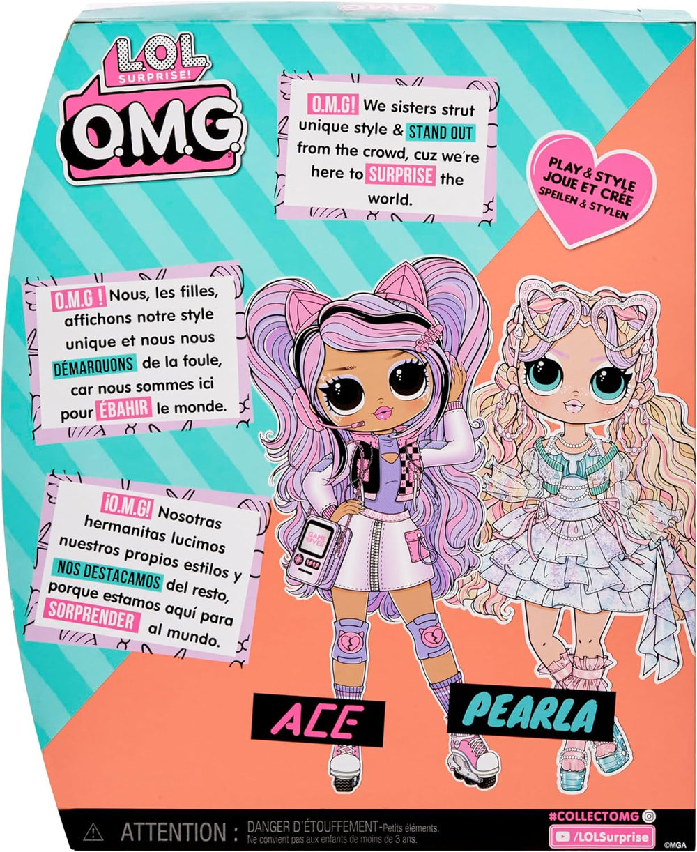 LOL Sorpresa! OMG Fashion Doll Pearla con 15 sorprese - bambola fashion con accessori sirena - per bambini da 4 anni Naty Shop Dolls