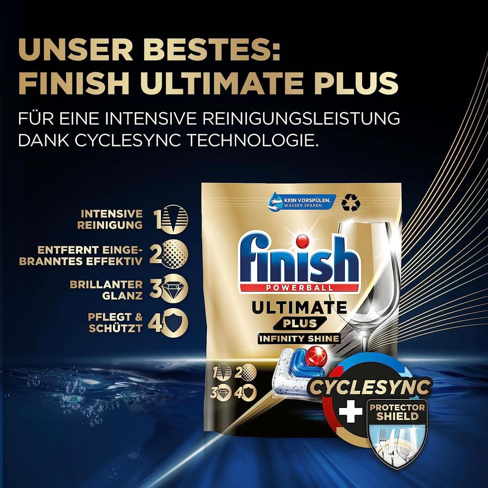 Detersivo in polvere Finish Classic - Detersivo per lavastoviglie senza fosfati - Confezione grande da 6,5 ​​kg (5 x 1,3 kg) Naty Shop Detergenti da cucina