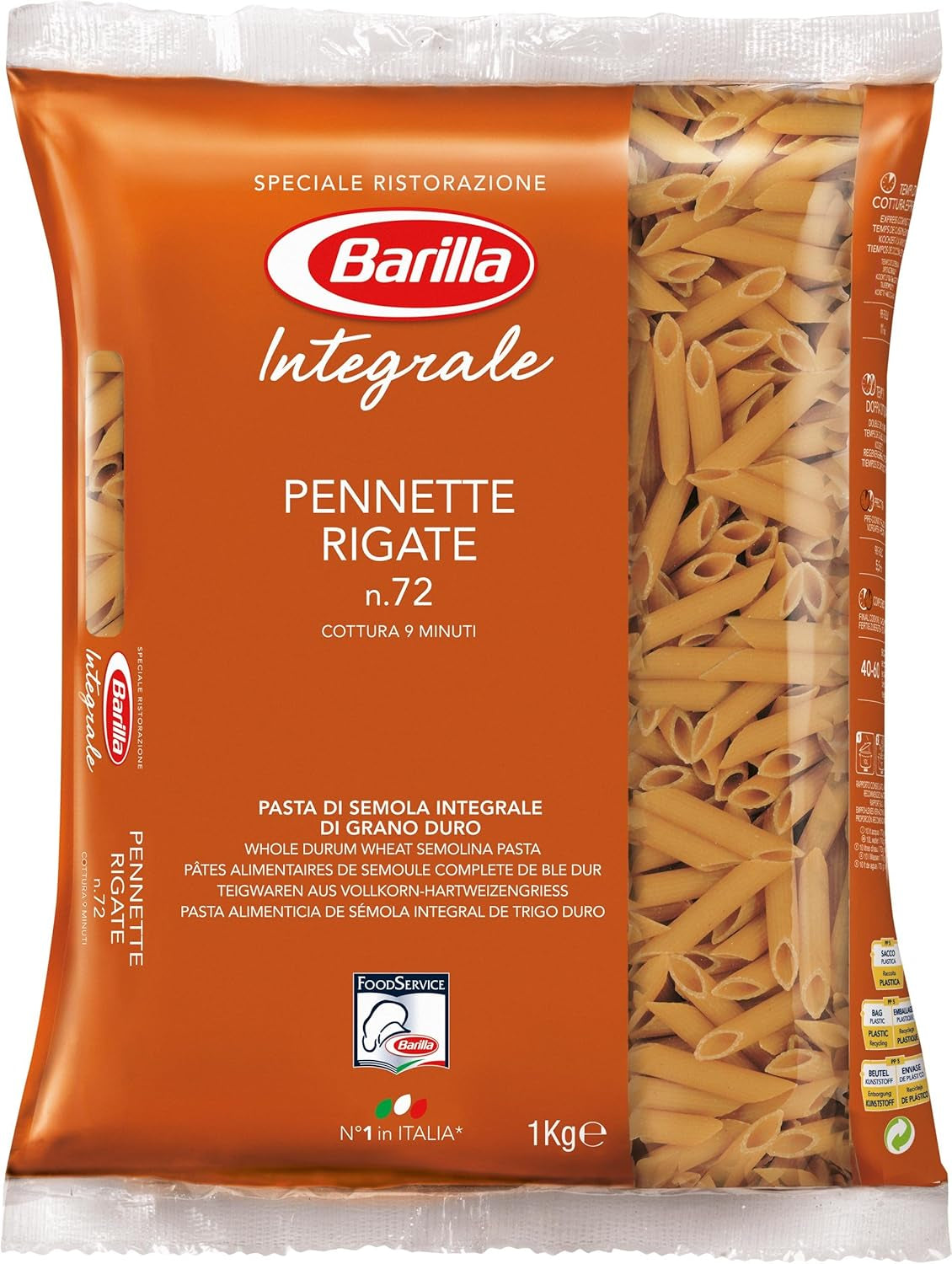 Fusilli Integrali Barilla Pasta Integrale – 1 kg
