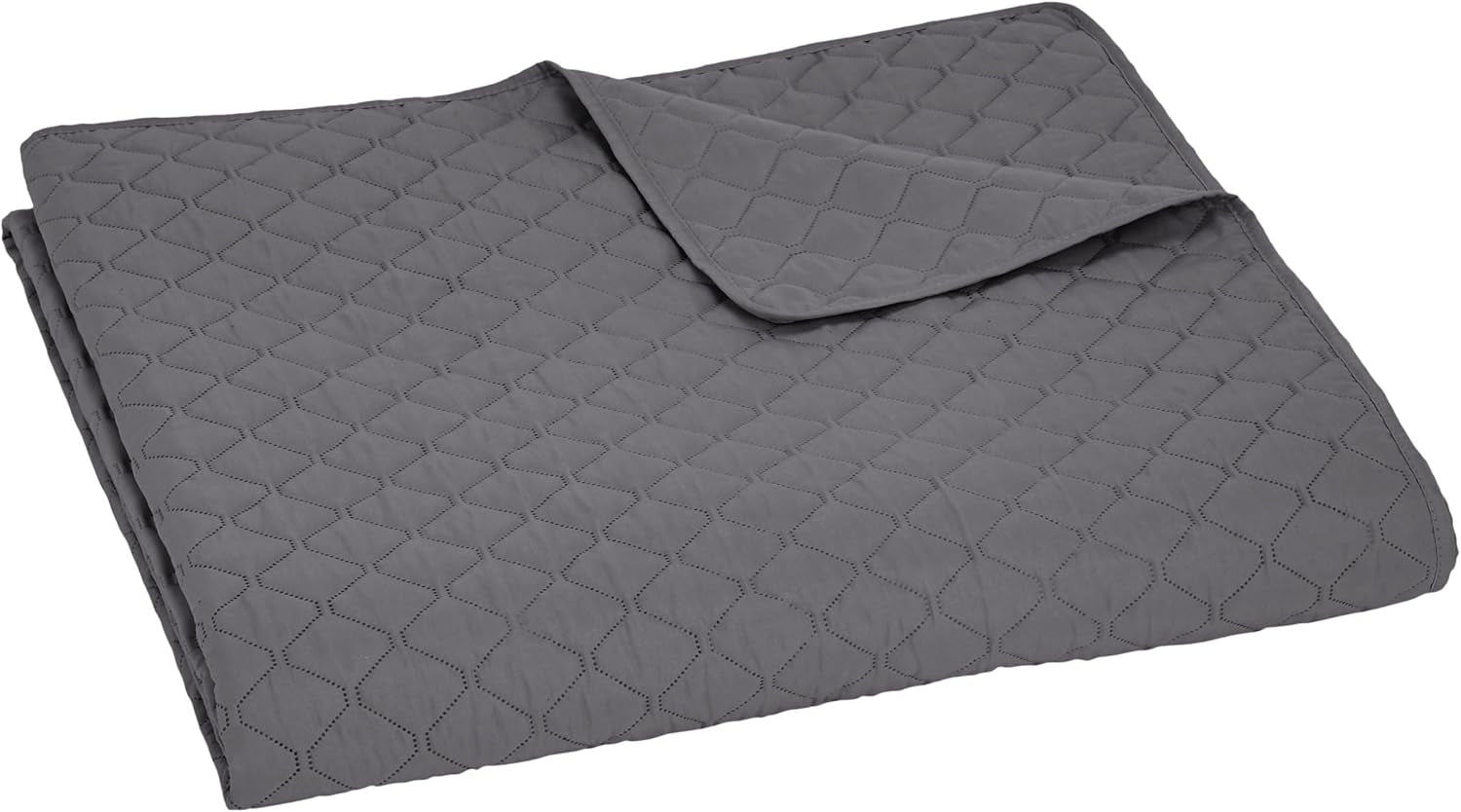 Piumino oversize Amazon Basics con rilievo, 170 X 210 cm, motivo a rombi grigio scuro Letti e coperte Richiedi il negozio Amazon Basics
