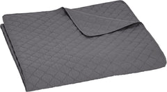 Piumino oversize Amazon Basics con rilievo, 170 X 210 cm, motivo a rombi grigio scuro Letti e coperte Richiedi il negozio Amazon Basics