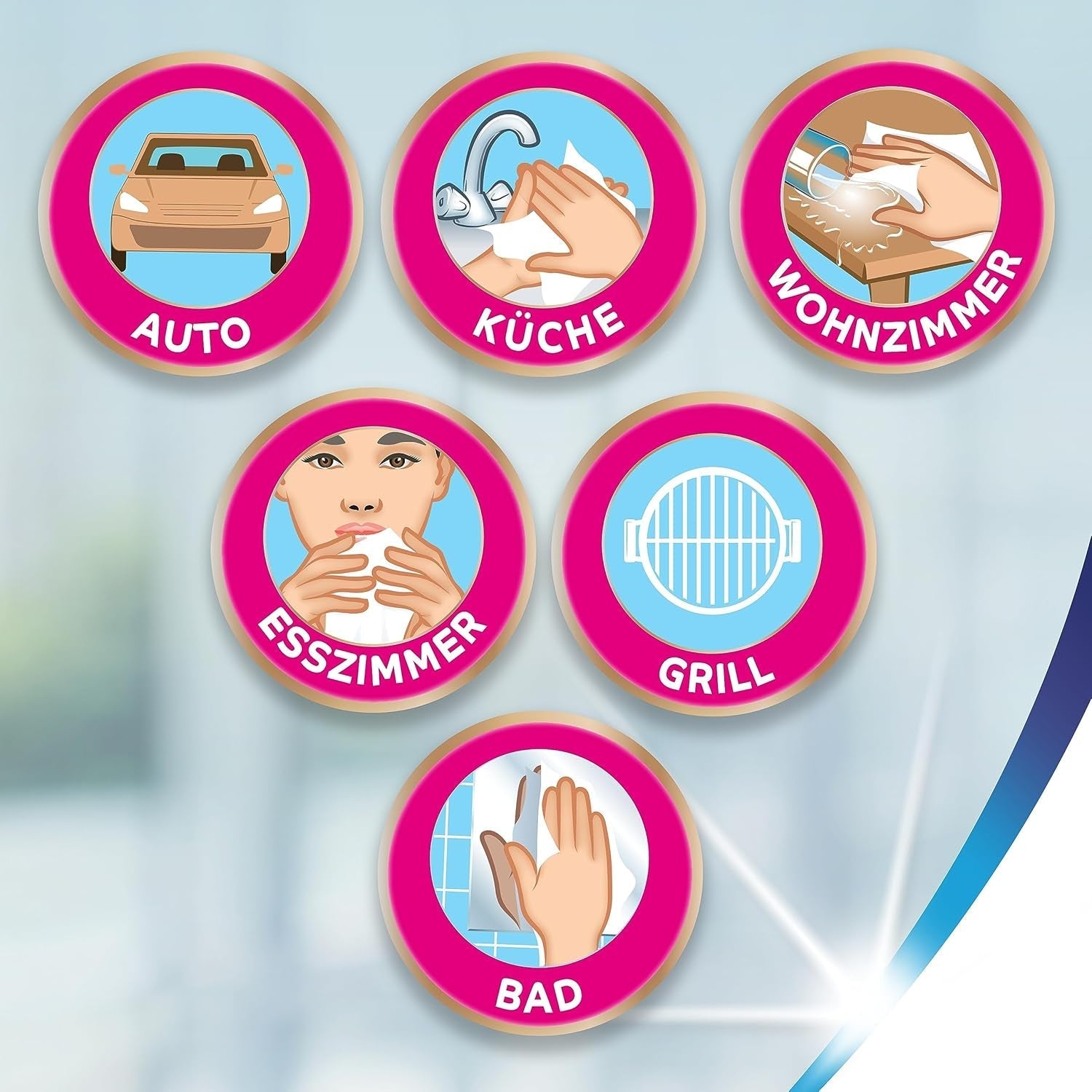 Hârtie igienică economică Zewa Wipe & Remove, 4 bucăți (pachet de 1)