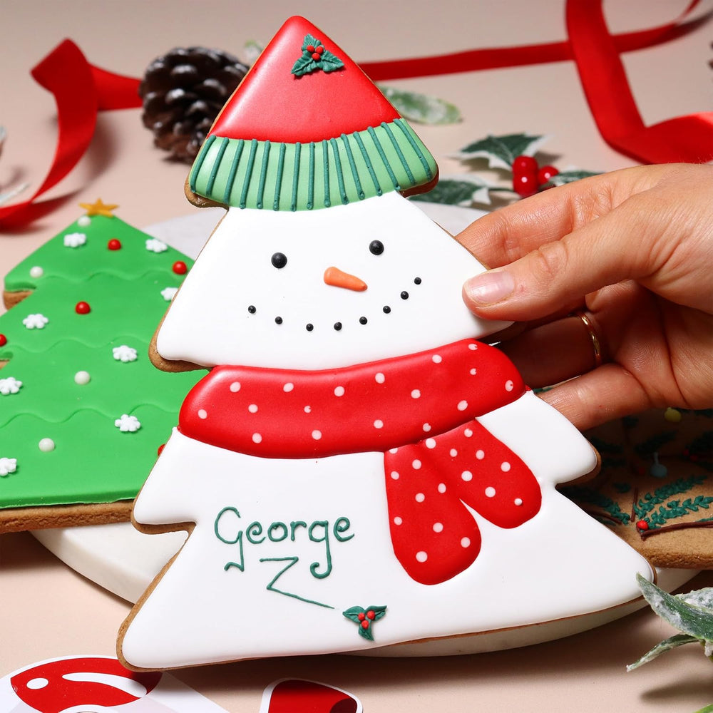 Formă gigantică de biscuiți de Crăciun, brad de Crăciun (18cm / 7"), verde