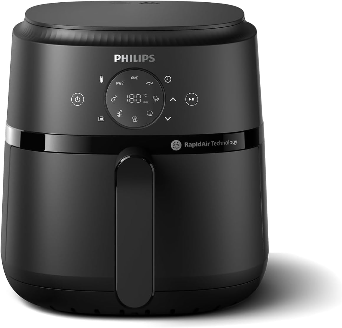 Philips Airfryer serie 2000 4.2L - Touch screen digitale, 13 opzioni di cottura, 9 funzioni preimpostate, Fino al 90% di grassi in meno con tecnologia Rapidair, potenza 1500W Electrocasnice Naty Shop 4.1L - Ohne Fenster