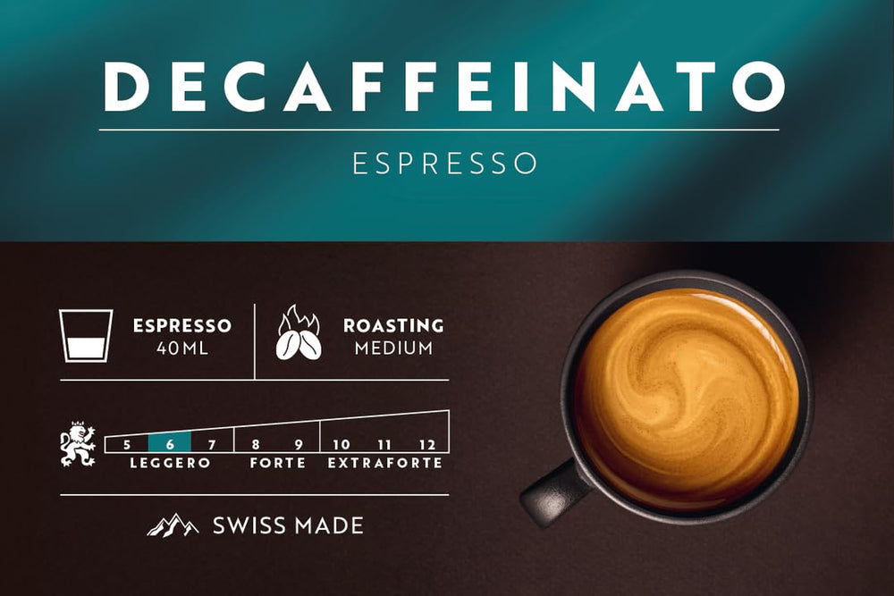 Café Royal Espresso Decaffeinato – Nespresso®-kompatible Kaffeekapseln, 100 % Arabica, Intensität 6/12, Rainforest Alliance, entkoffeiniert, 36 Kapseln