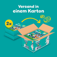 Pannolini Pampers Baby-Dry Puppy Patrol Edition, taglia 6, 164 pannolini, 13 kg - 18 kg, protezione dalle perdite fino al 100% e comfort per tutta la notte