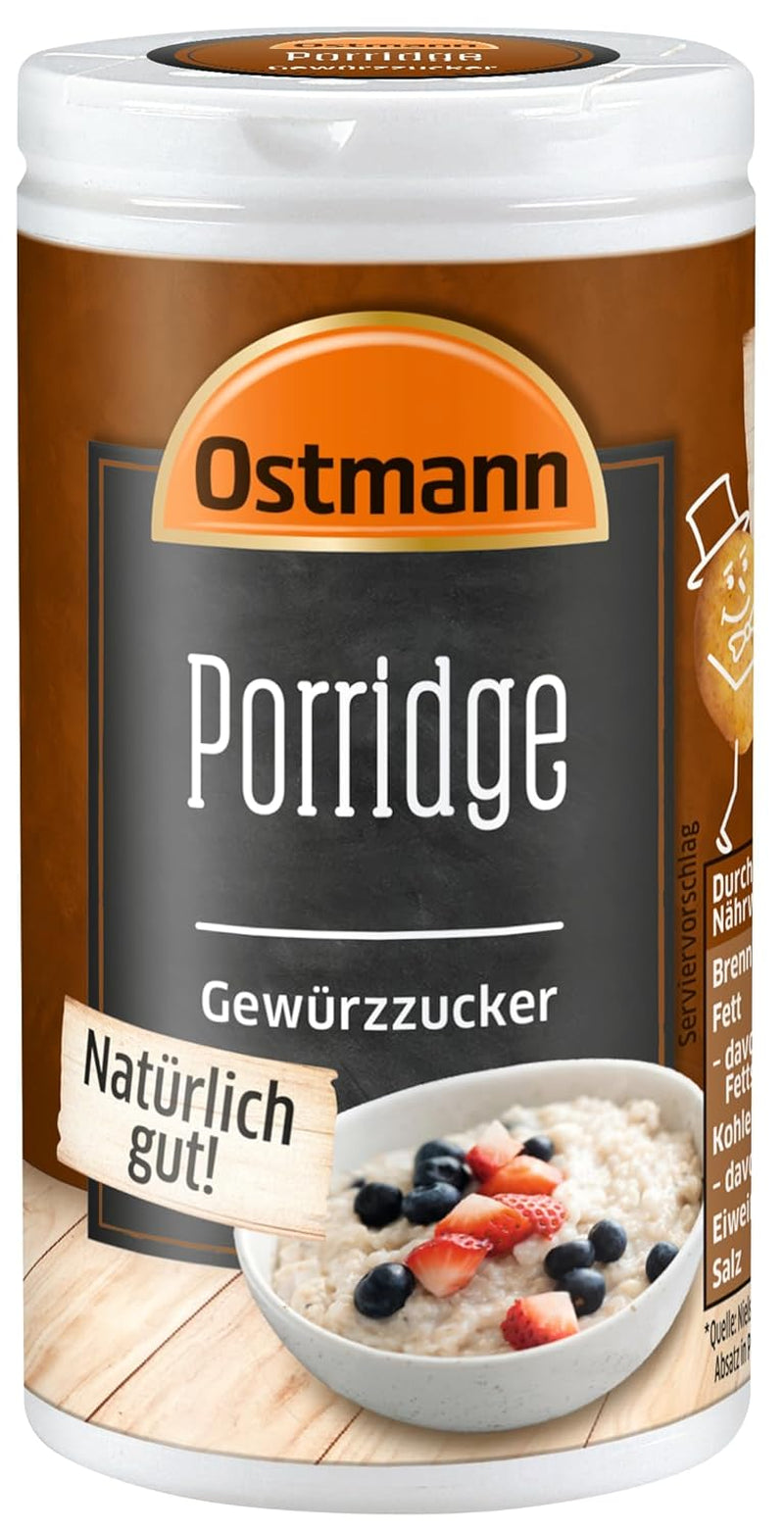 Ostmann Spices - Miscela di aromi di zucchero, cannella e cacao per porridge speziato, per condire farina d'avena, budino di riso e altre specialità dolci, vegano, 60 g (il design della confezione può variare)