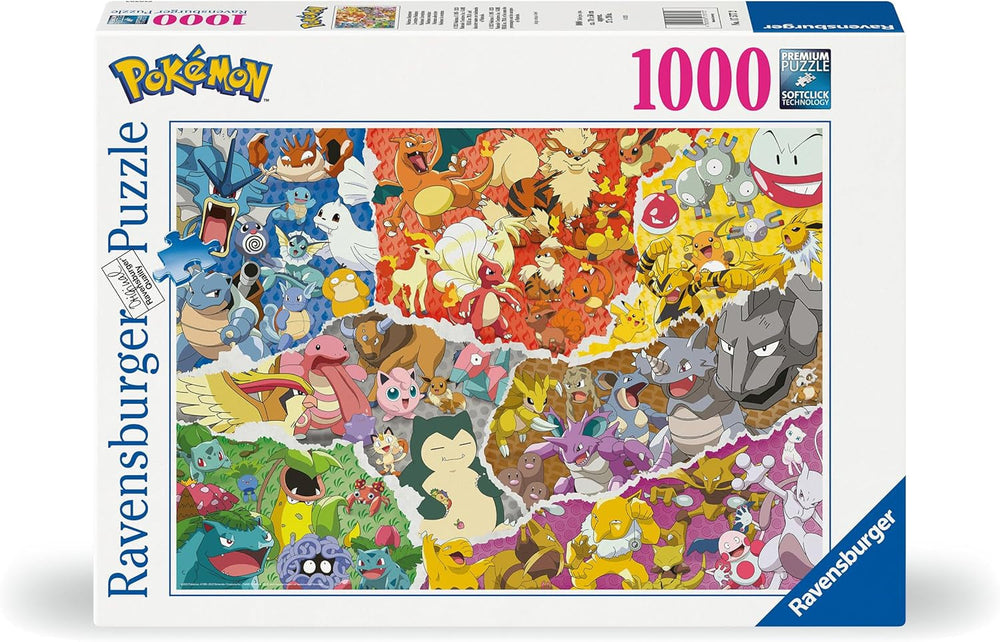 Ravensburger Puzzle 12000832 - Pokémon Adventure - Puzzle Pokémon da 1000 pezzi per adulti e bambini sopra i 14 anni Puzzle Naty Shop Giocosa raffinatezza