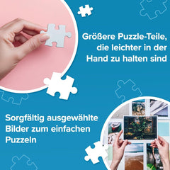 Trefl - Easypiece Puzzle: Insecte pe pajiște - 300 de piese - piese mari, ușor de puzzleat, pentru adulți și copii de la 10 ani în sus Puzzle Naty Shop