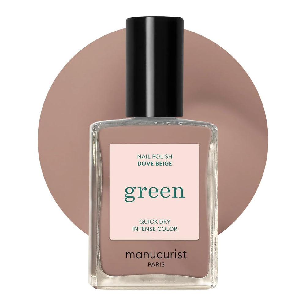 Manucurist Green - Oja Rosy Beige Shell Beige - Oja cu Uscare Rapidă - DIY Nails - Vegană 12-Free - Pe Bază de Plante - Oja - Fabricată în Franța