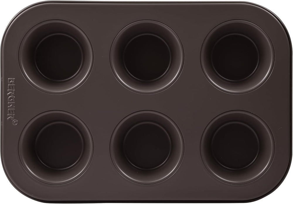 BERGNER BAKING LOVERS - Set Von 2 X 6 Cup Muffinformen - Kohlenstoffstahl Mit Ilag Essential, PFOA Frei, Leicht Zu Reinigen Stampi e vassoi per dolci Naty Shop