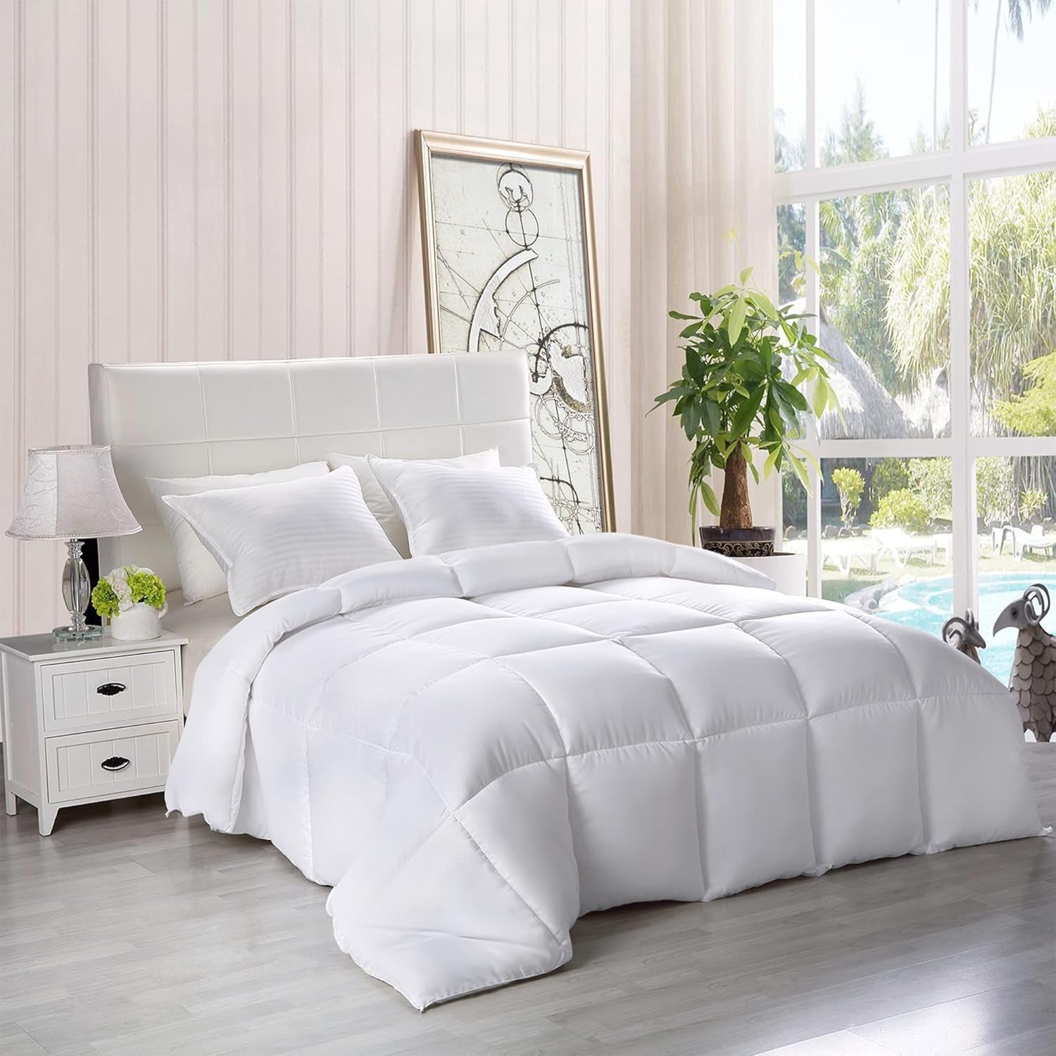 Utopia Bedding FBA_B01JPECQF8 Plapumă dublă, alb, poliester, twin Plapumi si pilote Naty Shop