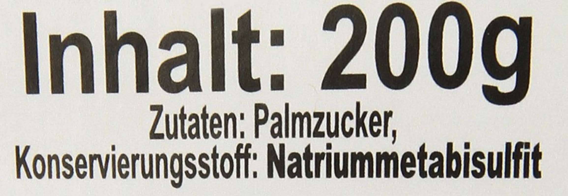 Palmzucker, Scheiben (1 X 200 G) Dolcificanti Naty Shop