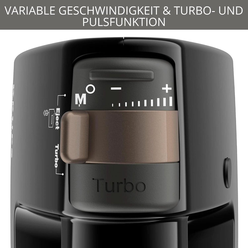 Krups 3Mix 7000 Sbattitore manuale 60 Jahre Special Edition, 500 Watt, Knet- Und Rührhaken Aus Edelstahl, Langes Netzkabel, Zubehörtasche, F6085811, Schwarz/Kupfer Kitchen Naty Shop