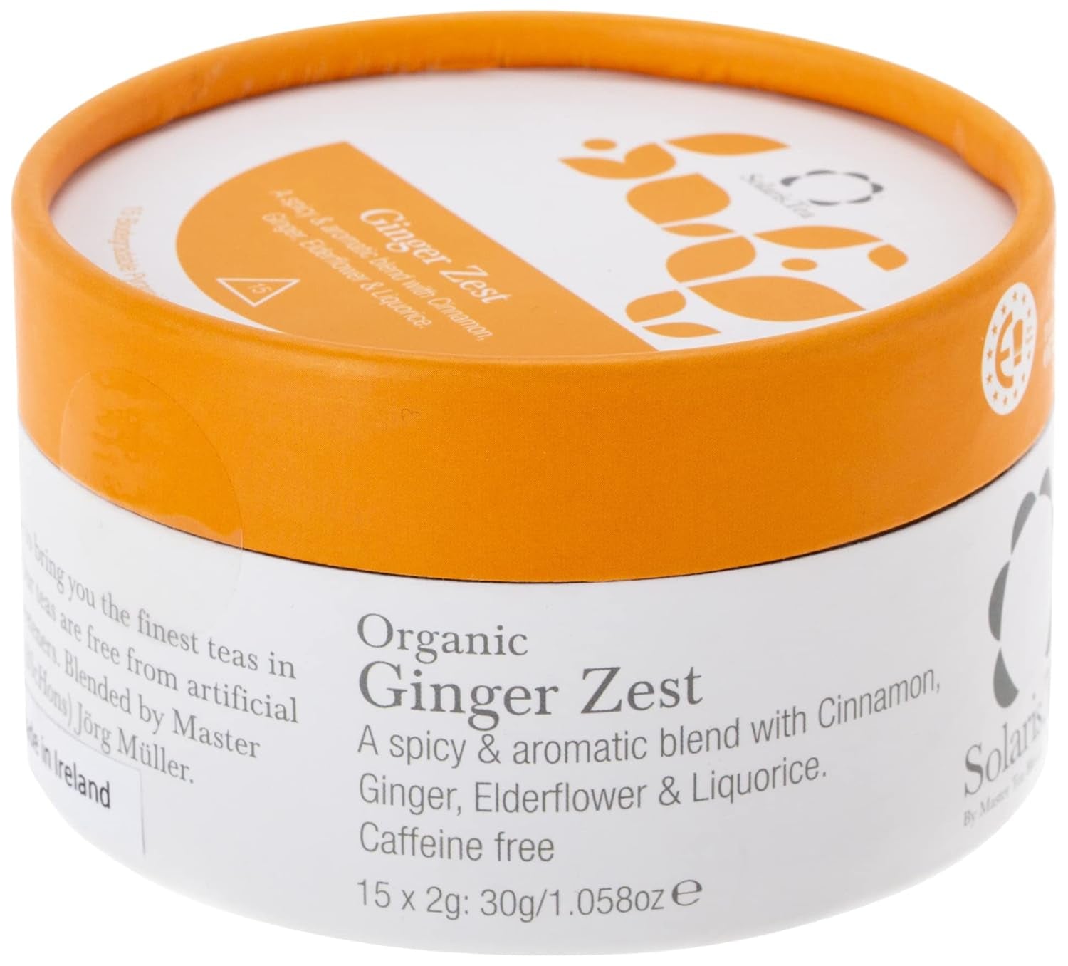 Ceai verde cu iasomie organic, 15 pliculețe de ceai din mătase, pachet de 1 (1 x 30 g)