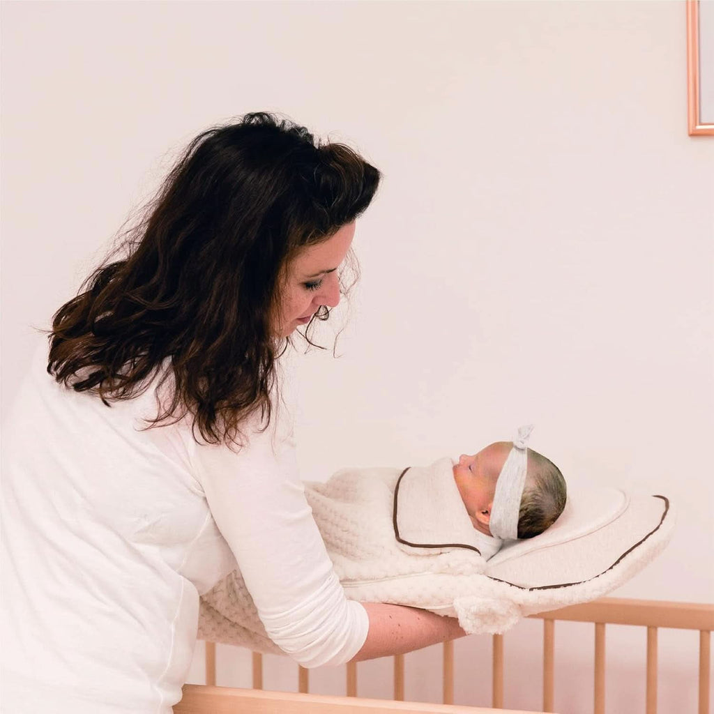 Pernă de alăptare multifuncțională, 4 în 1, Soft Nova, bej, pernă unică: 202 cm, fotoliu, 40 X 75 X 22 cm Accesorii Hrana si Alaptare Bebe Naty Shop